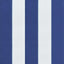 pallehynde 70x70x12 cm stof stribet blå og hvid
