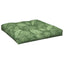 pallehynde 70x70x12 cm stof bladmønster