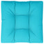 pallehynde 70x70x12 cm stof turkis