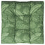 pallehynde 80x80x12 cm stof bladmønster