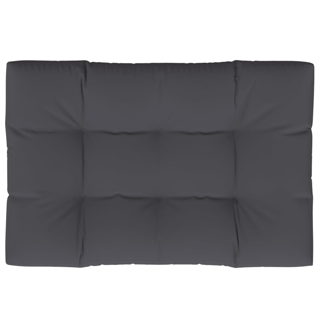 pallehynde 120x80x12 cm stof antracitgrå