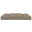 pallehynde 120x80x12 cm stof gråbrun