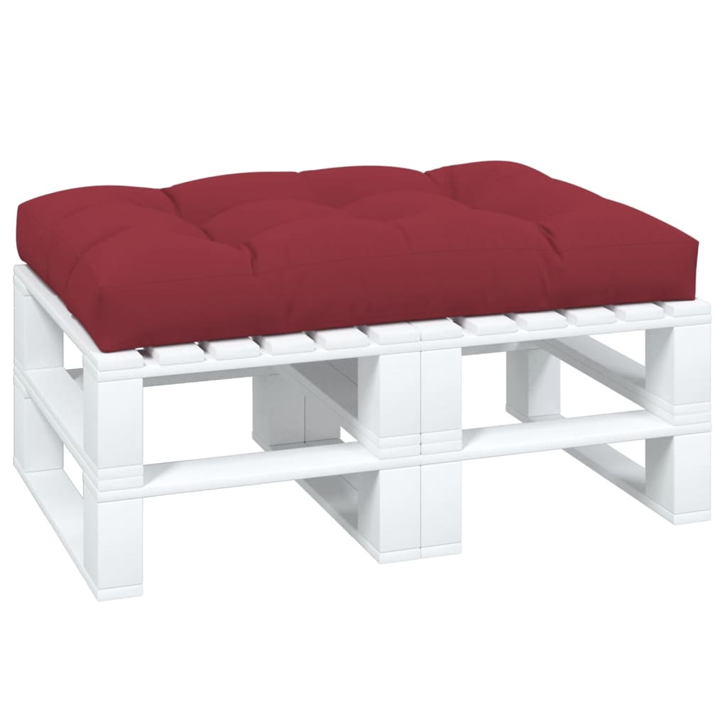 pallehynde 120x80x12 cm stof vinrød