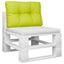 pallehynde 50x50x12 cm stof lysegrøn