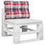 pallehynde 50x40x12 cm stof rødternet