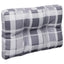 pallehynde 50x40x12 cm stof gråternet