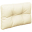 pallehynde 60x40x12 cm stof cremefarvet