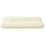 pallehynde 70x40x12 cm stof cremefarvet