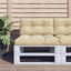 pallehynde 70x40x12 cm stof beige
