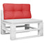 pallehynde 70x40x12 cm stof rød