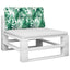 pallehynde 70x40x12 cm stof bladmønster