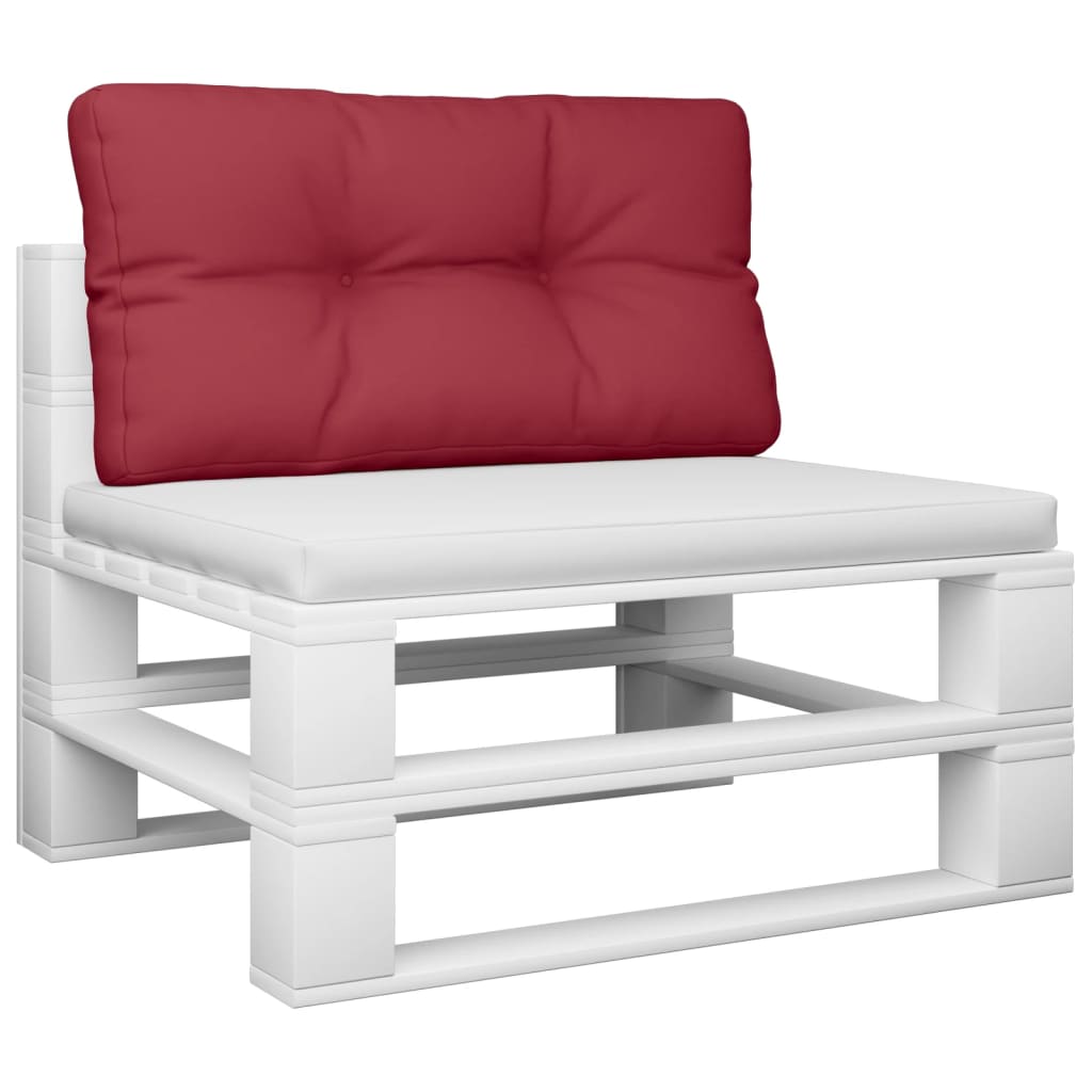 pallehynde 80x40x12 cm stof vinrød