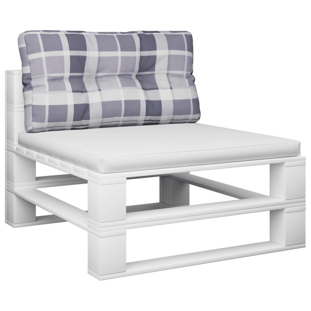pallehynde 80x40x12 cm stof gråternet