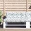 pallehynde 120x40x10 cm stof bladmønster