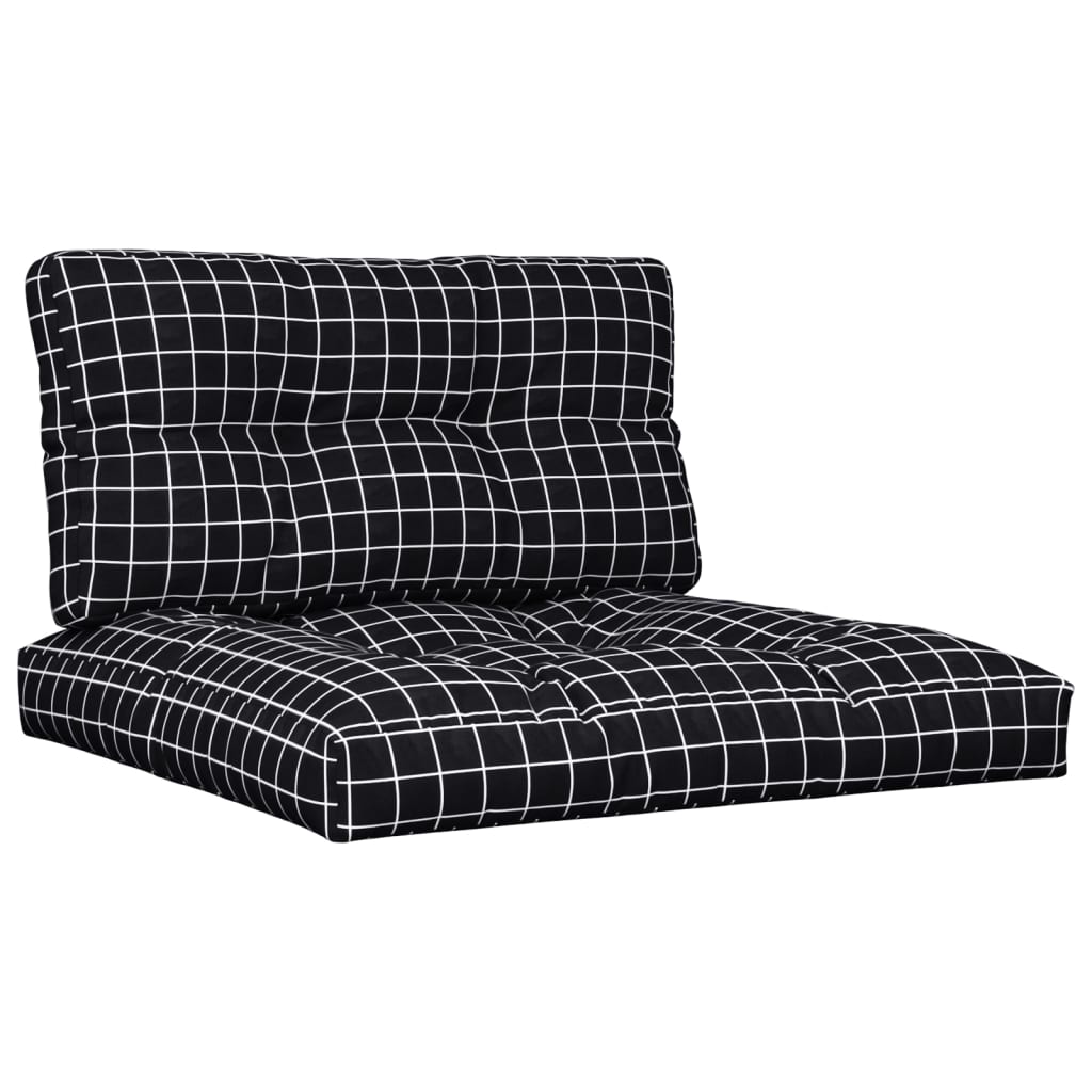 pallehynder 2 stk. stof ternet sort