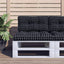 pallehynder 2 stk. stof ternet sort