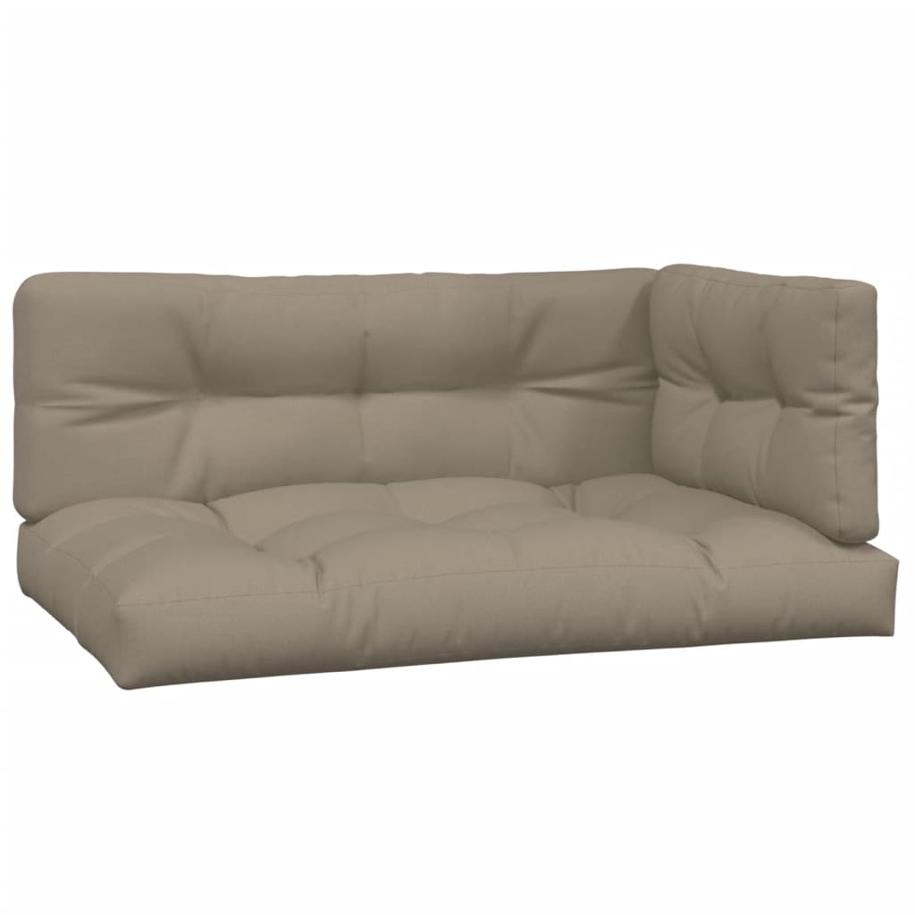 pallehynder 3 stk. stof gråbrun