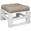 pallehynde 60x61,5x10 cm stof gråbrun