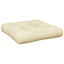 pallehynde 58x58x10 cm stof cremefarvet