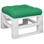 pallehynde 58x58x10 cm stof grøn