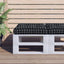pallehynde 58x58x10 cm oxfordstof ternet sort