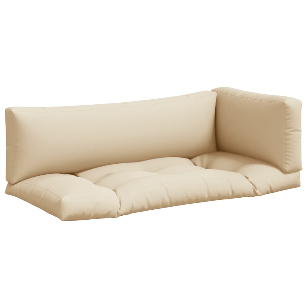 pallehynder 3 stk. stof beige