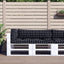 pallehynder 3 stk. oxfordstof ternet sort