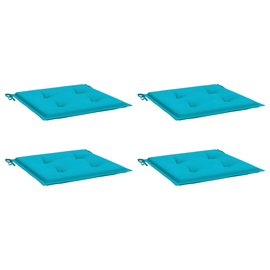 hynder til havestol 4 stk. 40x40x4 cm stof turkis