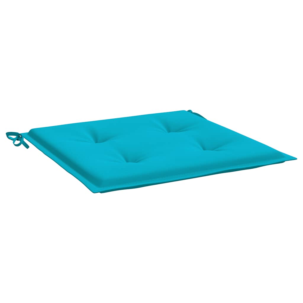 hynder til havestol 4 stk. 40x40x4 cm stof turkis