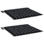 hynder til havestol 2 stk. 50x50x4 cm stof ternet sort