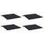 hynder til havestol 4 stk. 50x50x4 cm stof ternet sort