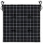 hynder til havestol 4 stk. 50x50x4 cm stof ternet sort