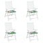 hynder til havestol 4 stk. 50x50x4 cm stof flerfarvet