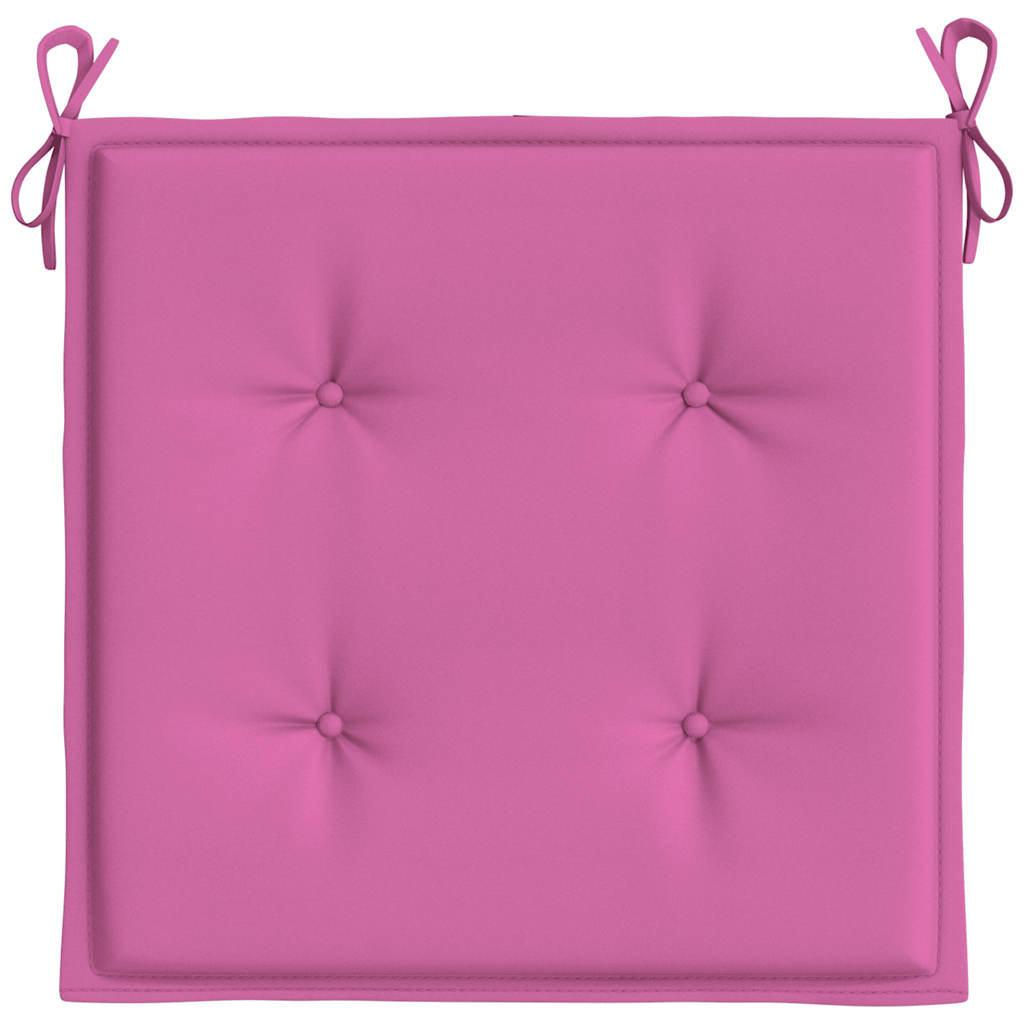 hynder til havestol 4 stk. 50x50x4 cm stof pink