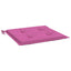hynder til havestol 6 stk. 50x50x4 cm stof pink
