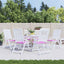 hynder til havestol 6 stk. 50x50x4 cm stof pink