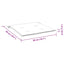 hynder til havestol 2 stk. 50x50x4 cm stof turkis