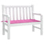 Stolepude Oxford stof Lyserød 120 x 50 x 3 cm