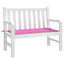 Stolepude Oxford stof Lyserød 120 x 50 x 3 cm