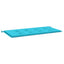 Bænk Pude Oxford stof Turkis 120 x 50 x 3 cm