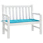Bænk Pude Oxford stof Turkis 120 x 50 x 3 cm