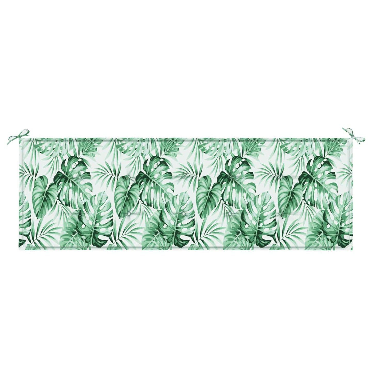 Bænk Pude Oxford stof Bladmønster 150 x 50 x 3 cm