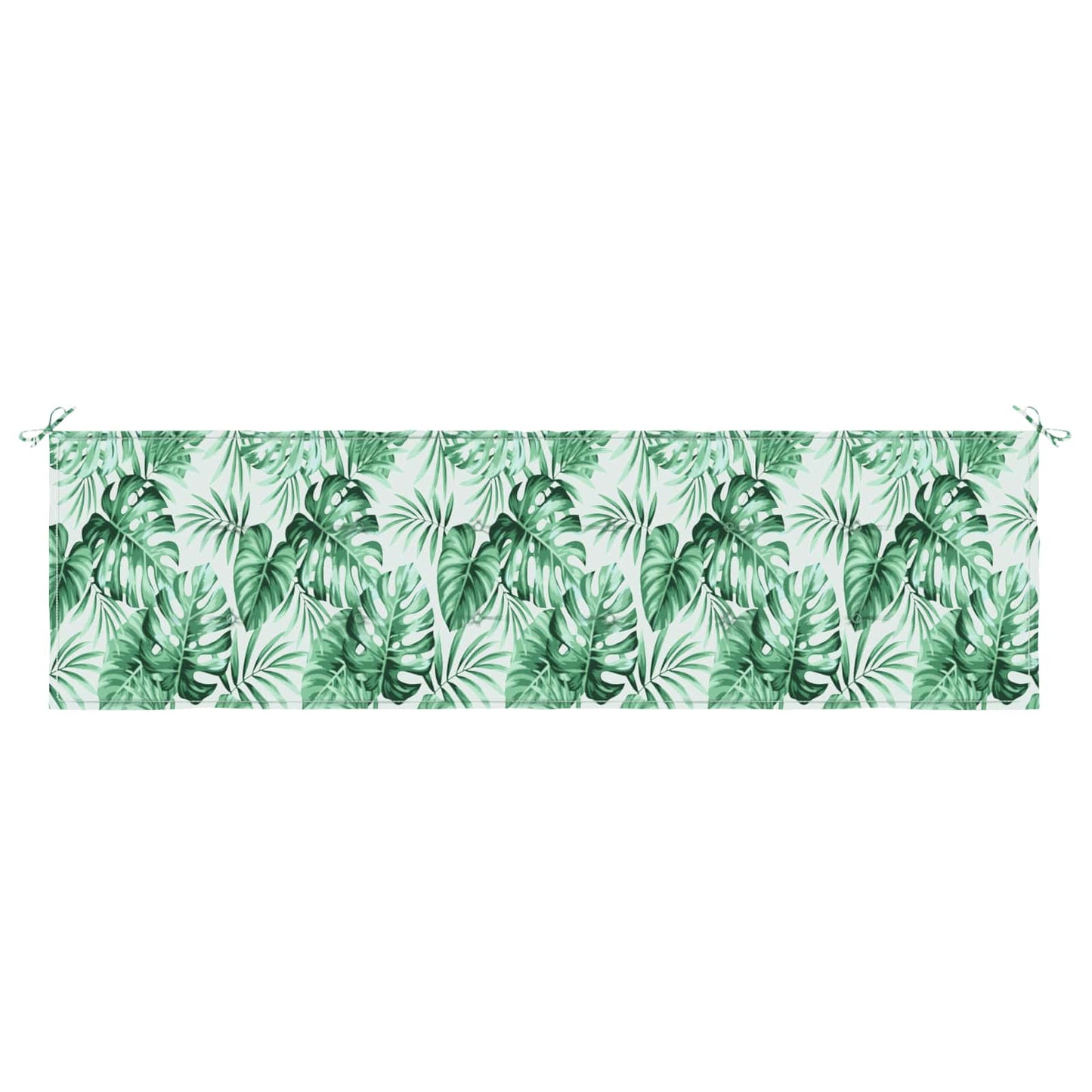 Bænk Pude Oxford stof Bladmønster 150 x 50 x 3 cm