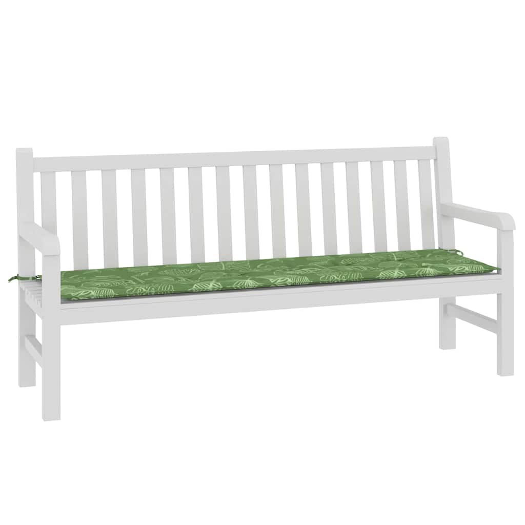 Bænk Pude Oxford stof Bladdesign 150 x 50 x 3 cm