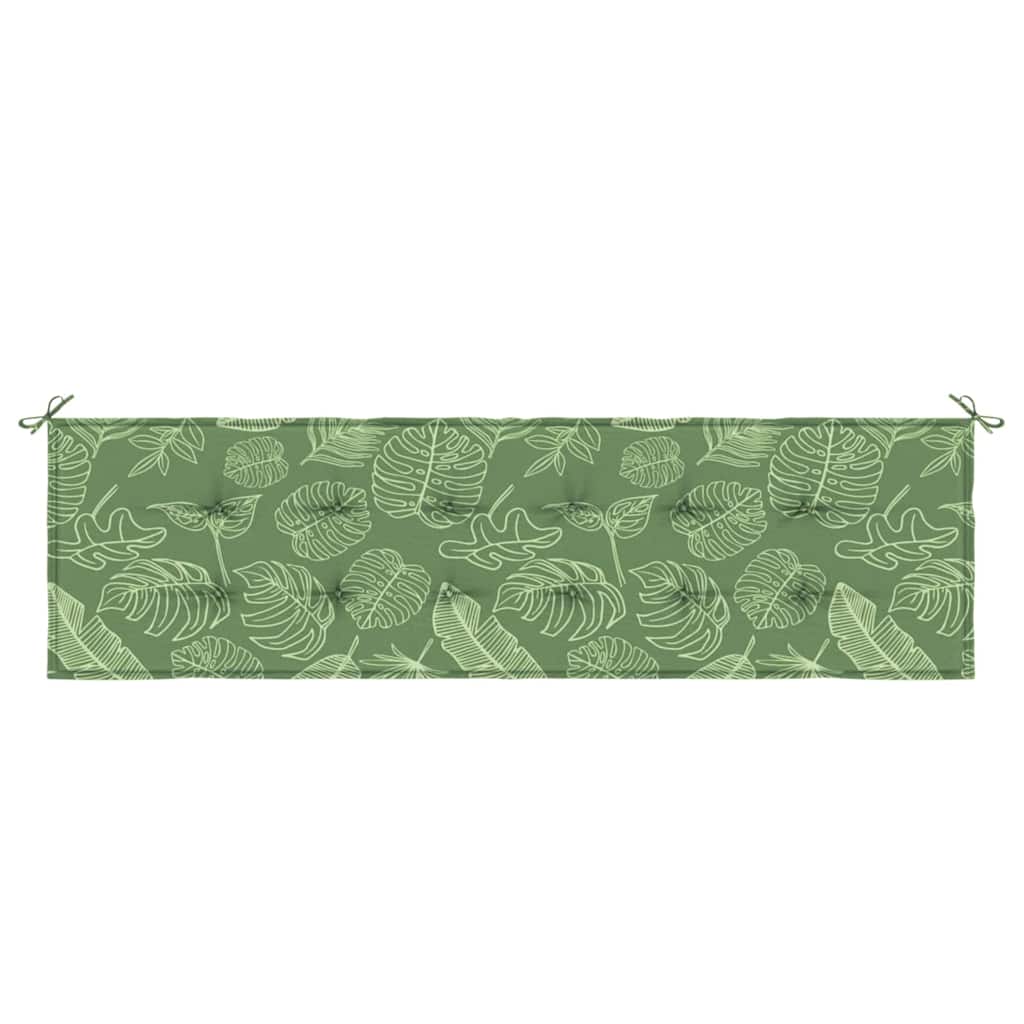 Bænk Pude Oxford stof Bladdesign 150 x 50 x 3 cm