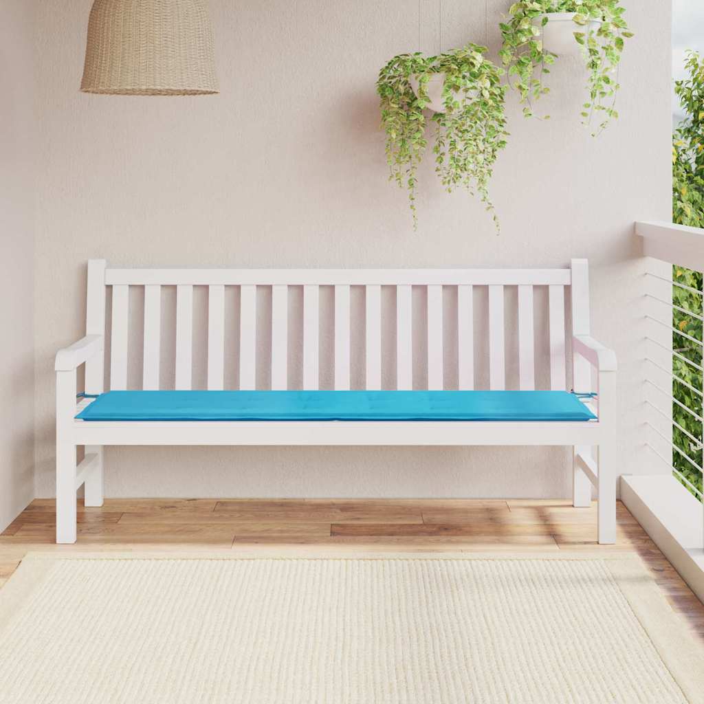 Bænk Pude Oxford stof Turkis 150 x 50 x 3 cm