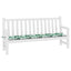Bænk Pude Oxford stof Bladmønster 200 x 50 x 3 cm