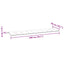 hynde til havebænk 200x50x3 cm stof pink