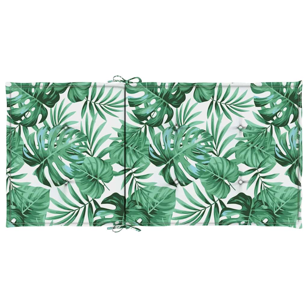 Rygpuder 2 stk. Bladmønster 100 x 50 x 3 cm Oxford stof Blad