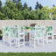 Rygpuder 6 stk. Bladmønster 100 x 50 x 3 cm Oxford stof Blad